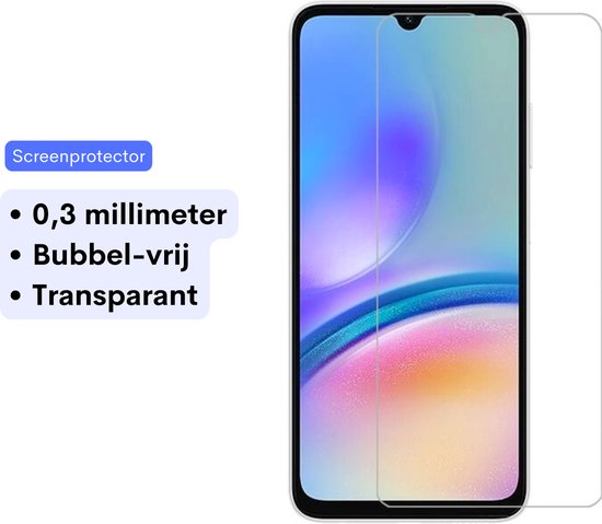 3 in 1 Set Geschikt voor Samsung Galaxy A35 - Transparant Hoesje + Screenprotector + Cameraprotector - Doorzichtige Shockproof TPU Case - Tempered Glass Screen Protector - Glazen Camerabeschermer - Set van 3