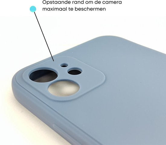 [EOL] 4-PACK - Hoesje Geschikt voor iPhone 12 - 4x Siliconen Shock Proof Case - Stevige TPU Cover - Multipack met Groen, Blauw, Zwart en Wit