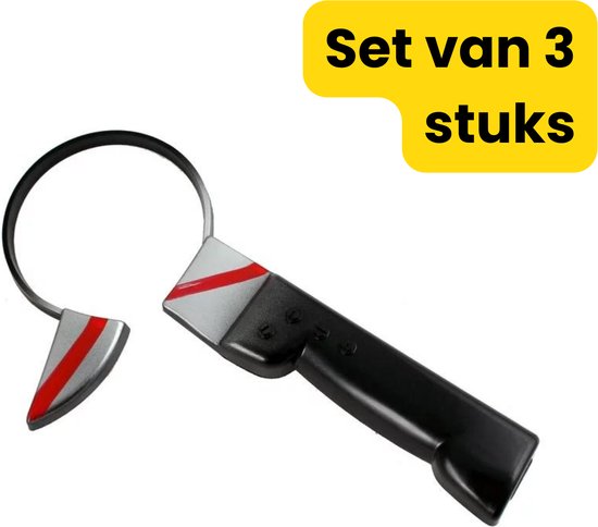 [LDV] Set van 3 - Mes door hoofd - Halloween - Halloween Verkleedaccessoire - Diadeem met mes