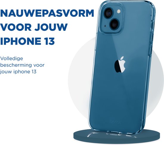 TORCE® iPhone 13 Hoesje - Case Transparant + Gratis Glass Screenprotector