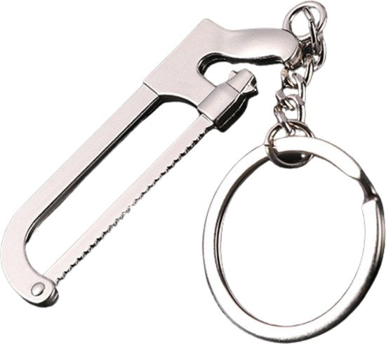 Gereedschap Sleutelhanger - Ijzerzaag / Figuurzaag / Zaag - Leuk voor Vaderdag / Papa - Keychain Sleutel Hanger Cadeau - Auto Accessoires