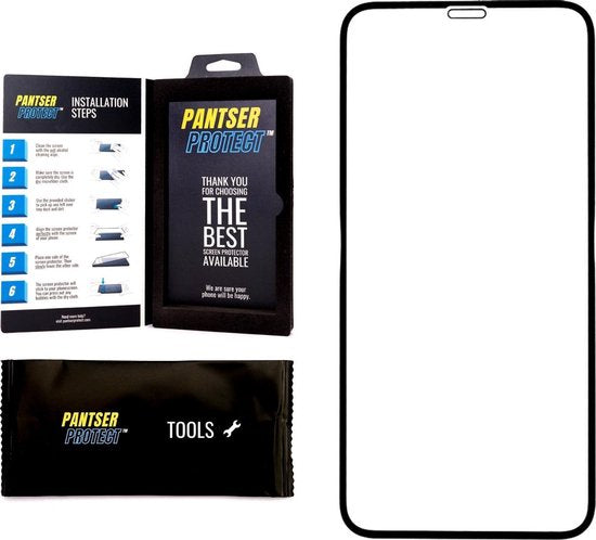Pantser Protect ™ Case Friendly Screenprotector Geschikt voor Apple iPhone SE 2022 / SE 2020 / 8 / 7 / 6S / 6 - Premium glazen full-cover Pantserglas Protector - Tempered Glass Bescherm Glas
