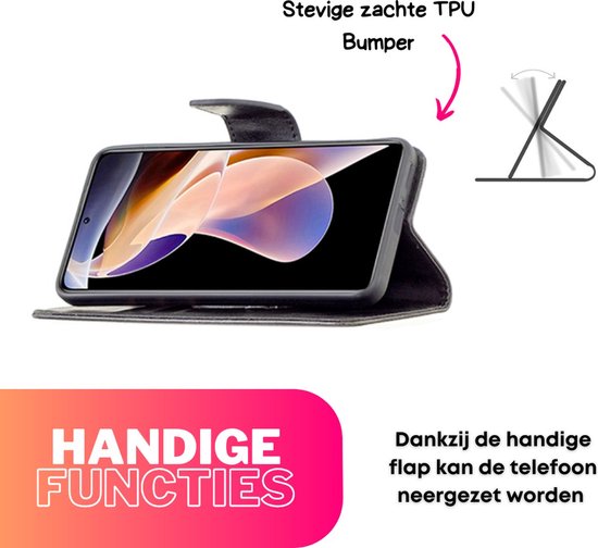 [EOL] Hoesje Zwart - Geschikt voor Samsung Galaxy S23 - Portemonnee Book Case - Boekje Met Kaarthouder / Pasjeshouder en Magneetsluiting - Booklet - Wallet Beschermhoes - Telefoonhoesje