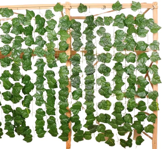 5x Realistische Klimop Slinger - Druivenboom - Kunst Klimop Groen - 5 x 235 CM - Klimop Nep Planten Kunst Planten - Bloemenslinger voor Binnen en Buiten