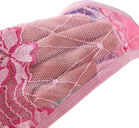 Kanten Dames String - Groen - Comfortabel Zacht Kant Met Bloemen - Brazilian / Slip / Onderbroek - Sexy Lingerie / Ondergoed Voor Vrouwen - Maat L