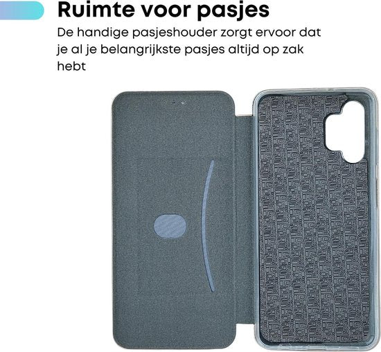 [EOL] Wallet Hoesje Goud - Geschikt voor Samsung Galaxy A13 / A04s - Portemonnee Book Case - Boekje met Kaarthouder / Pasjeshouder en Magneetsluiting - Booklet Beschermhoes