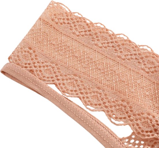 [EOL] 3 Pack - Sexy Dames String met Kant - Zwart - High Waist Slip - Vrouwen Lingerie / Ondergoed - Maat S