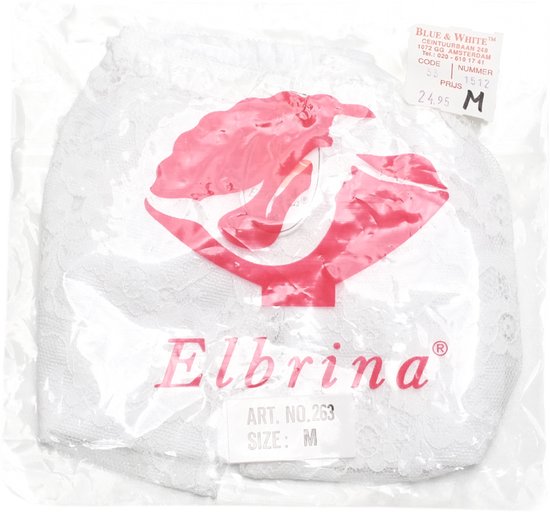 Elbrina Open Kruis Slip – Witte Kant Lingerie – Sexy en Verleidelijk Ondergoed voor Dames – Comfortabele en Luxe String - Maat S