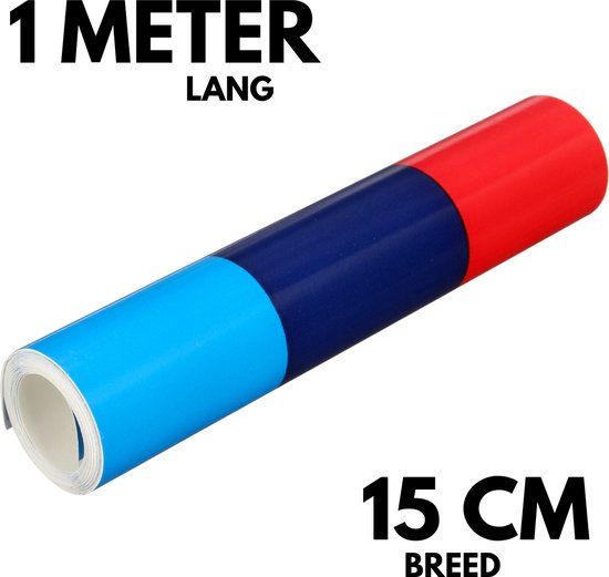 Auto Kleuren Sticker op Rol - 1 Meter - Striping Wrap voor Grill, Zijspiegels en Skirts - Autostickers - universeel/alle automerken - Auto Accessoires Stickers
