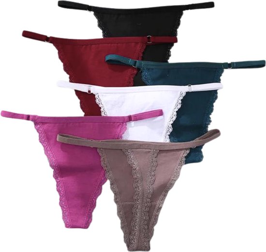 [EOL] Sexy Dames String - Wit - Smal Bandje - Dames Lingerie / Ondergoed - Maat L