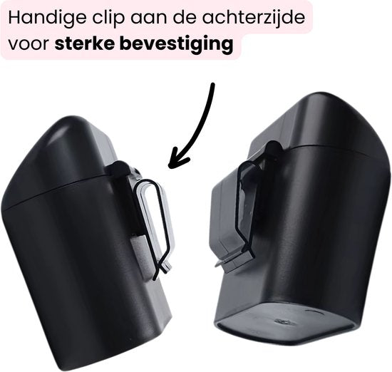 Compacte Auto Prullenbak Autodeur - Mini Vuilnisbakje - Set met 3 Rollen Zakjes - Auto Accessoire voor in de Deur - Praktische Auto Organizer - Roze