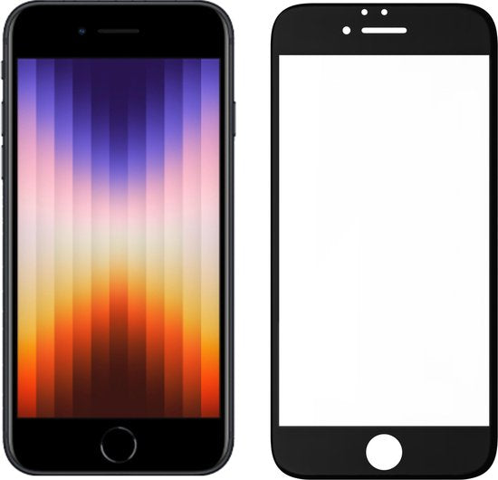 Pantser Protect™ Glass Screenprotector Geschikt voor iPhone SE 2022 / SE 2020 / 8 / 7 - Case Friendly - Premium Pantserglas - Glazen Screen Protector