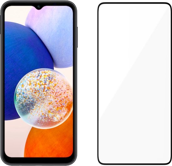 Pantser Protect™ Glass Screenprotector Geschikt voor Samsung Galaxy A14 - Case Friendly & Full Cover - Premium Pantserglas - Glazen Screen Protector