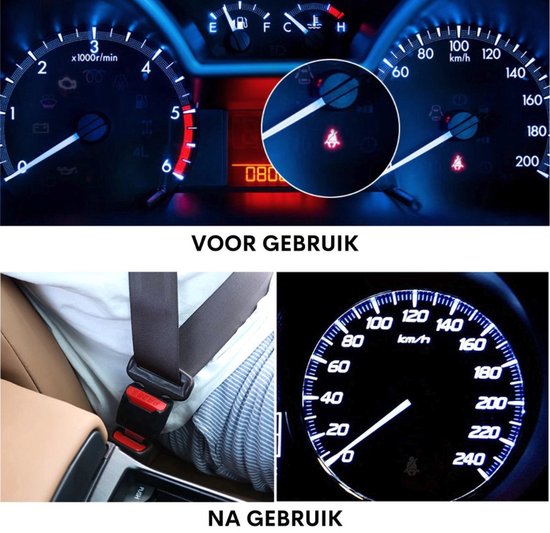 Gordel Alarm Stopper met Kliksysteem - Gordel Verlenger - Veilige Gordel Piep Stopper - Waarschuwing Stopper - Gordel Clip - Autogordel Piep - Auto Accessoires