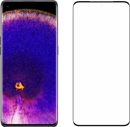 DUO-PACK - 2x Pantser Protect™ Glass Screenprotector Geschikt voor OPPO Find X5 - Case Friendly - Premium Curved Pantserglas - Glazen Screen Protector