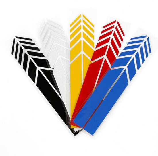 Auto Spiegelkap Stickers Blauw - Set van 2 - Spiegelkappen Striping Wrap - Autostickers Zijspiegels - Auto Accessoires Stickers