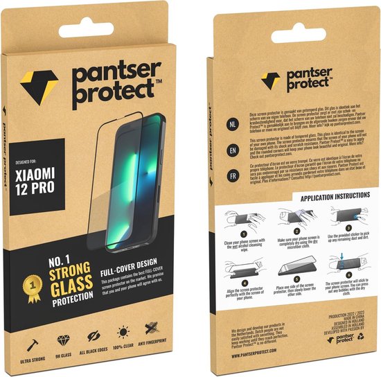 Pantser Protect™ Glass Screenprotector Geschikt voor Xiaomi Mi 12 Pro - Case Friendly - Premium Curved Pantserglas - Glazen Screen Protector