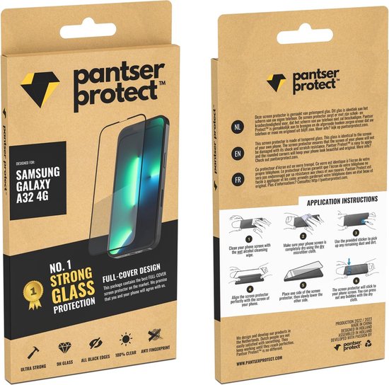 [EOL] Pantser Protect™ Glass Screenprotector Geschikt voor Samsung Galaxy A32 4G - Case Friendly - Premium Pantserglas - Glazen Screen Protector