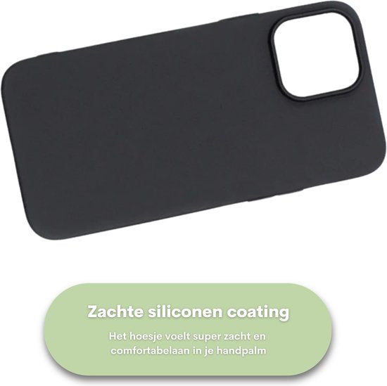 Soft Touch Hoesje - Geschikt voor Apple iPhone 13 - Bruin - Stevig Shockproof TPU Materiaal - Zachte Coating - Siliconen Feel Case - Back Cover