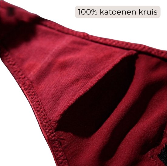 Sexy Dames String – Licht Roze - Satijn &  Zwart Kant - Dunne Bandjes – Lingerie Voor Vrouwen - Comfortabel Ondergoed - Slip / Onderbroek - Maat S