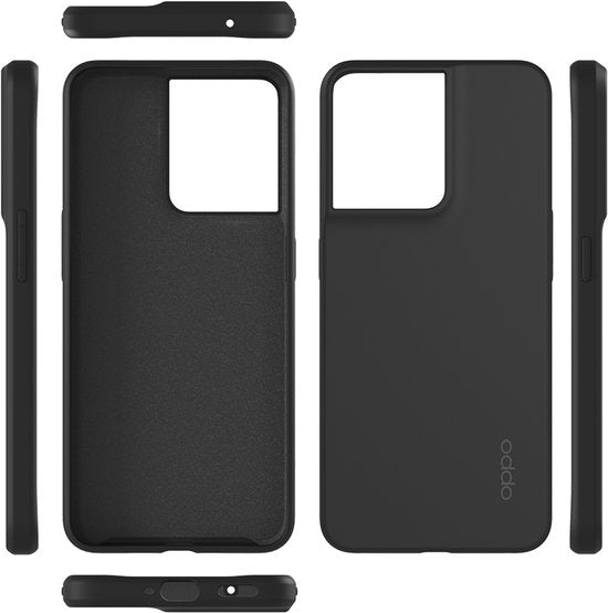 [EOL] Origineel Oppo Reno 8 Hoesje Siliconen Back Cover Zwart