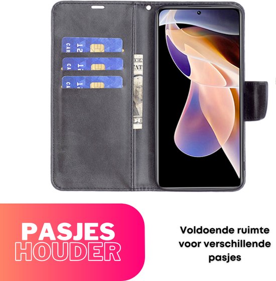 Hoesje Zwart - Geschikt voor Samsung Galaxy S23 S23+ / S23 Plus - Portemonnee Book Case - Boekje Met Kaarthouder / Pasjeshouder en Magneetsluiting - Booklet - Wallet Beschermhoes - Telefoonhoesje