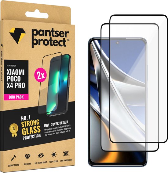 [EOL] DUO-PACK - 2x Pantser Protect™ Glass Screenprotector Geschikt voor Xiaomi Poco X4 Pro - Case Friendly - Premium Pantserglas - Glazen Screen Protector