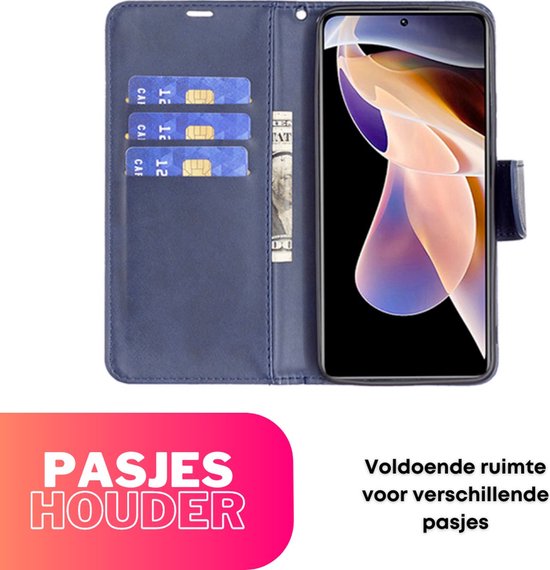 Hoesje Blauw - Geschikt voor Samsung Galaxy S23 S23+ / S23 Plus - Portemonnee Book Case - Boekje Met Kaarthouder / Pasjeshouder en Magneetsluiting - Booklet - Wallet Beschermhoes - Telefoonhoesje