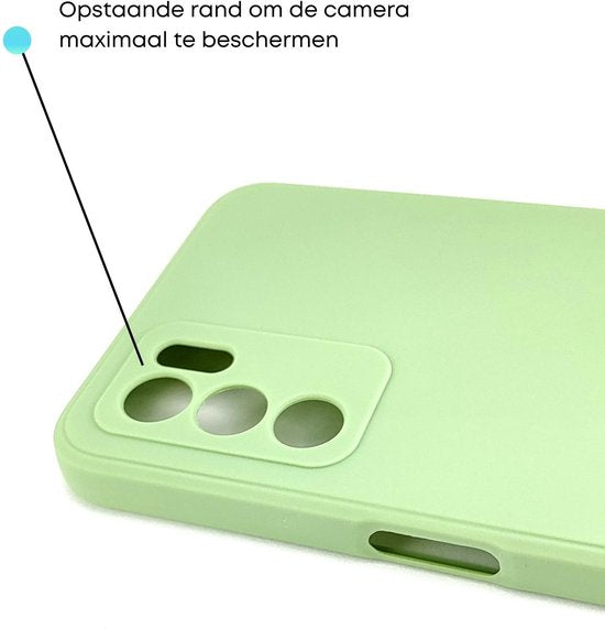5 Pack - Hoesje Geschikt voor OPPO A16 / A16S / A54S  - 5x Siliconen Shock Proof Case - Stevige TPU Cover - Multipack met Zwart, Lichtblauw, Donkerblauw, Groen en Roze