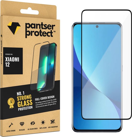 [EOL] Pantser Protect™ Glass Screenprotector Geschikt voor Xiaomi Mi 12 - Case Friendly - Premium Curved Pantserglas - Glazen Screen Protector