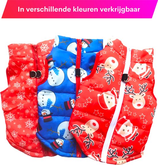 Kerst Bodywarmer Hond & Kat - Maat XS - Winter - Honden Kerstpakje Groen - Kerstpak voor Kleine Honden en Katten - Honden Verkleed Kostuums - Kerstkostuum - Hondenkleding