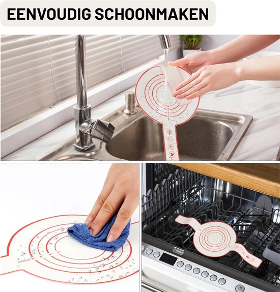 Herbruikbare Siliconen Broodband - Hittebestendige Bakmat - Set van 2 - Keukengereedschap - Lange Handgrepen -