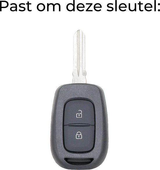 Zachte TPU Sleutelcover - Geschikt voor Renault / Dacia - Metallic Zwart Goud - Sleutelhoesje Geschikt voor Renault Clio / Captur / Scenic / Laguna / Duster / Logan / Sandero - Flexibele Sleutel Cover - Sleutel Hoesje - Auto Accessoires