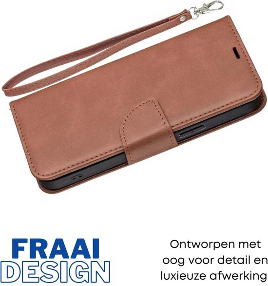 [EOL] Hoesje Bruin - Geschikt voor OPPO A16 / A16S / A54S  - Portemonnee Book Case - Boekje Met Kaarthouder / Pasjeshouder en Magneetsluiting - Booklet Beschermhoes Kunstleer
