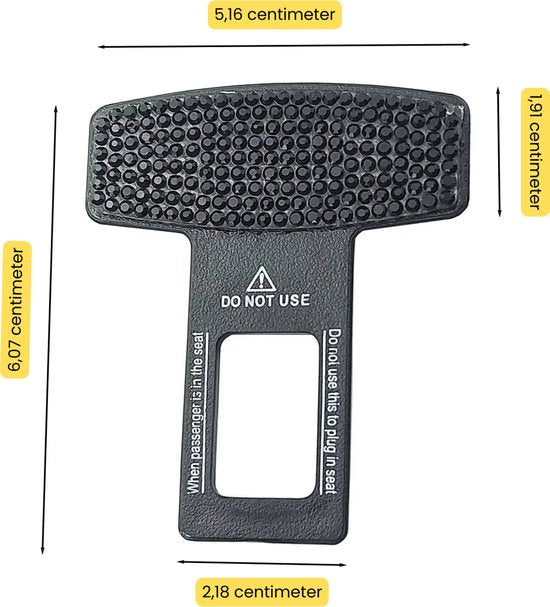 Set van 2 Gordel Piep Stoppers - Glitters Steentjes - Gordel Alarm Stopper - Waarschuwing Stopper - Gordel Clip - Autogordel Piep - Auto Accessoires