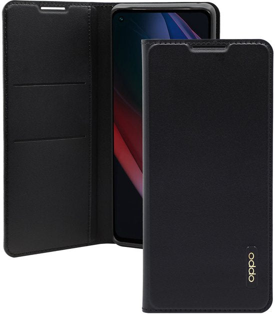 [EOL] Origineel Oppo Find X3 Neo Hoesje Flip Cover Wallet Book Case Zwart
