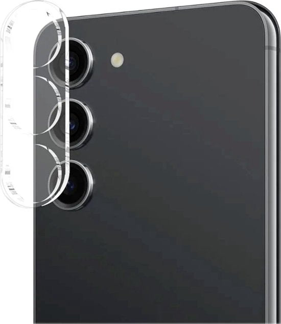 3 in 1 Set Geschikt voor Samsung Galaxy S23 + / S23 Plus - Transparant Hoesje + Screenprotector + Cameraprotector - Doorzichtige Shockproof TPU Case - Tempered Glass Screen Protector - Glazen Camerabeschermer - Set van 3