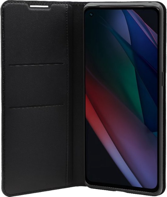 [EOL] Origineel Oppo Find X3 Neo Hoesje Flip Cover Wallet Book Case Zwart
