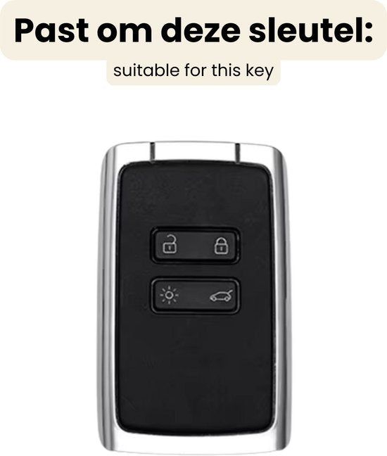 Zachte TPU Sleutelcover - Sleutelhoesje Geschikt voor Renault Koleos / Scénic 4 / Arkana / Captur / Mégane / Talisman / Espace / Clio / Zoë / Dacia Sandero - Zwart met Goud - Key Cover - Auto Accessoires