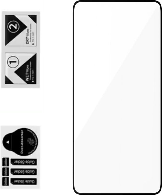 Screenprotector - Geschikt voor Samsung Galaxy A15 / A25 - Gehard Glas - Full Cover Tempered Glass - Case Friendly