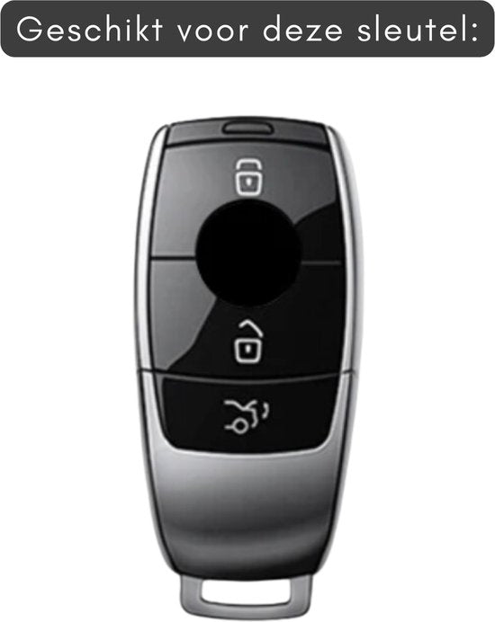 Luxe Alcantara Sleutelcover - Sleutelhoesje Geschikt voor Mercedes G Klasse / C Klasse / GLE / CLA / GLA / GLB / GLS / AMG - Alcantara Look - Zacht Sleutel Hoesje - Met Hanger - Auto Accessoires