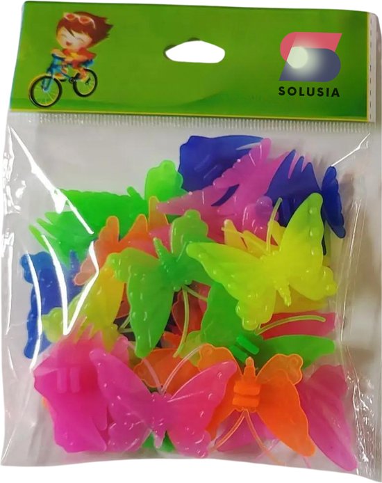Fiets Spaakkralen Vlinders & Vissen - 26 Stuks - Fietskralen Kleuren - Kinderfiets Spaakkralen Vlinder - Kralen Fiets Kinderen - Spaak Reflectoren - Spaak Versiering