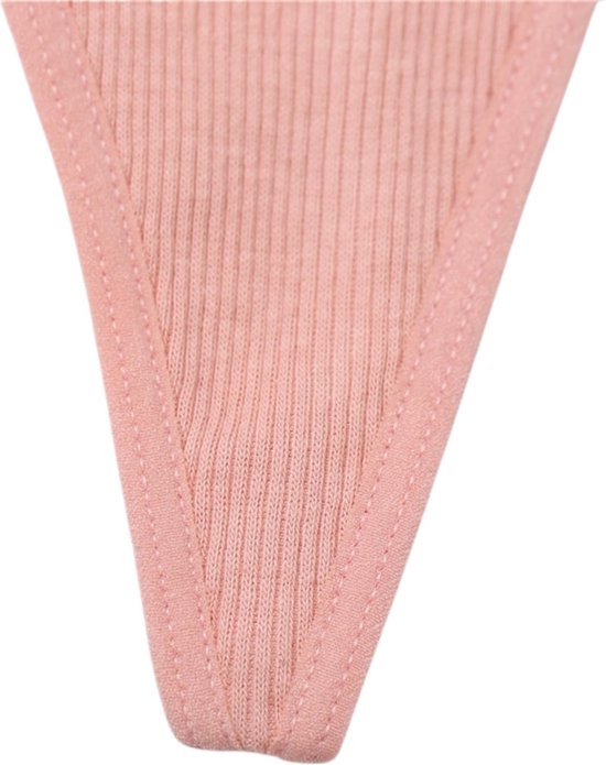 Luxe Dames String - 3 Pack Rood, Zwart & Wit - Dames Lingerie / Ondergoed Set - Maat L