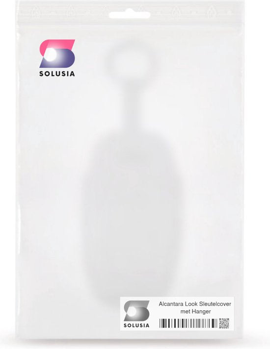 Luxe Alcantara Sleutelcover - Sleutelhoesje Geschikt voor Audi A1 / A3 / / A4 / A5 / A6 / A7 / A8 / Q3 / Q5 / Q7 / S5 / S6 - Alcantara Look - Zacht Sleutel Hoesje - Met Hanger - Auto Accessoires