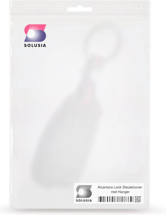 Luxe Alcantara Sleutelcover - Sleutelhoesje Geschikt voor Audi A1 / A3 / A5 / A6 / Q3 / Q5 / S3 / S5 / RS - Alcantara Look - Zacht Sleutel Hoesje - Met Hanger - Auto Accessoires