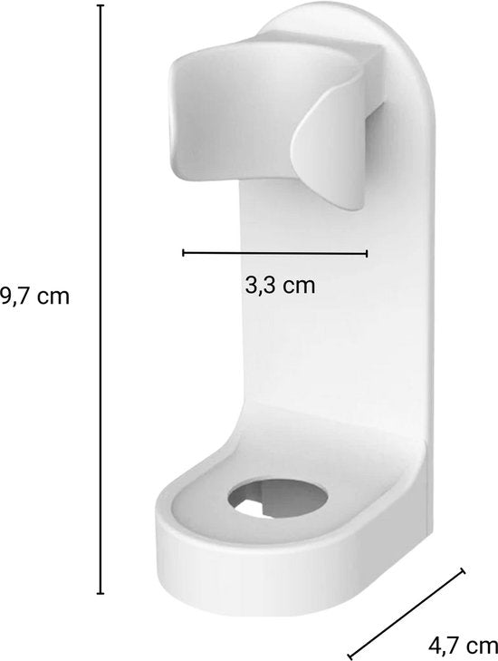 Tandenborstelhouder - 2 Stuks Zelfklevend - Geschikt voor Elektrische Tandenborstel - Wit - Badkamer Organizer - Waterbestendig & Stevig