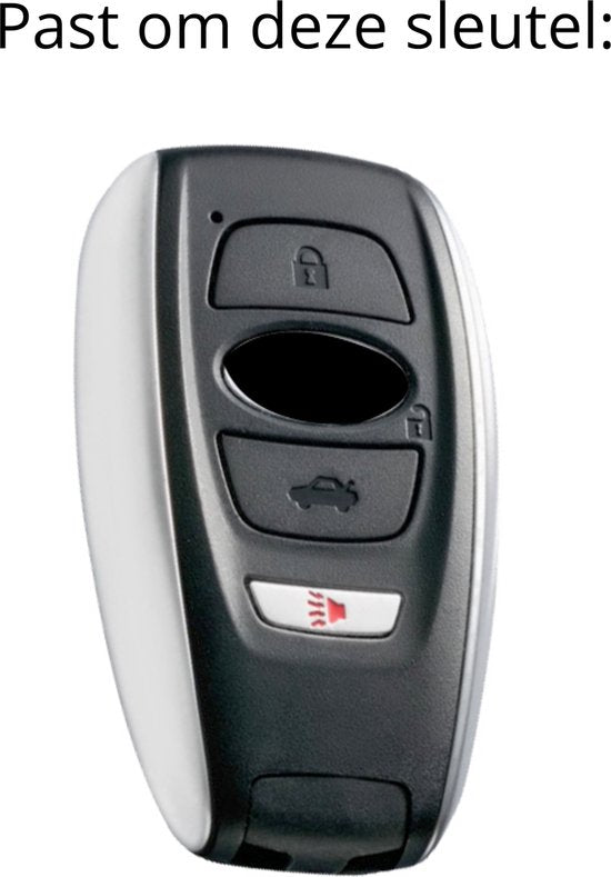 [EOL] Zachte TPU Sleutelcover Groen - Gouden Randen - Sleutelhoesje Geschikt voor Subaru Forester / Legacy / Outback - Sleutel Hoesje Cover - Auto Accessoires