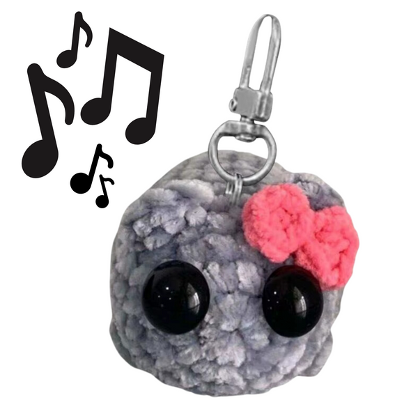 Sad Hamster Sleutelhanger – Met Geluid - Met Bekend Zielig Hamster Muziekje | Knijp & Hoor het Geluid | Pluche, Schattig & Grappig Cadeau - Viral - Knuffel