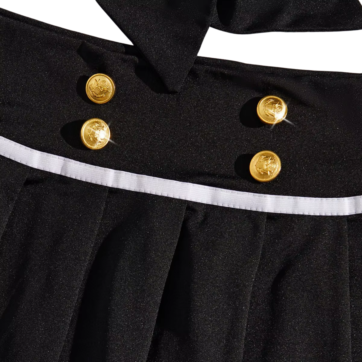 Sexy Politie Kostuum - 2-delig Zwart Verkleedpakje - Rokje & Korte Top  - Rollenspel / Cosplay - Lingerie Ondergoed voor Dames - Maat L