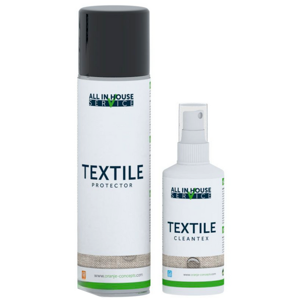 All-In House Textile Protector 250ml + Textile Cleantex Vlekkenspray 100ml